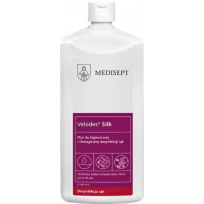 Płyn do higienicznej i chirurgicznej dezynfekcji rąk Medisept Velodes® Silk 500 ml